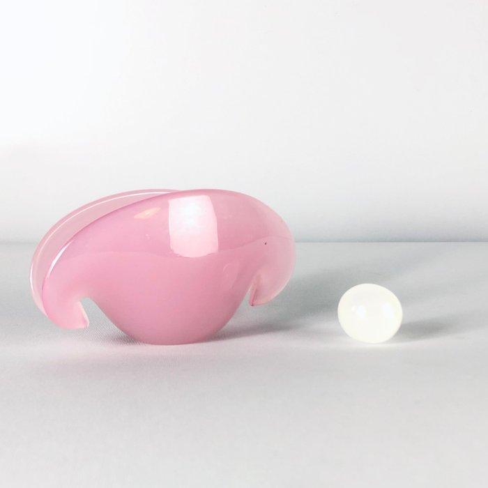 Franco Moretti - Vaas (2) - Murano glas schelp - Glas, Antiek en Kunst, Antiek | Glas en Kristal