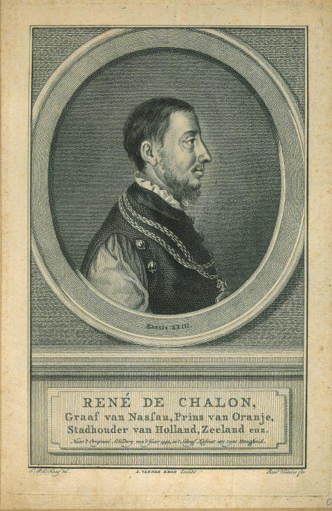 Portrait of Rene of Chalon, Antiek en Kunst, Kunst | Etsen en Gravures