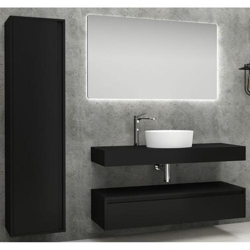 Badmeubel Neo Zwart 120CM (Badkamermeubels), Huis en Inrichting, Badkamer | Badkamermeubels, Nieuw, Ophalen of Verzenden