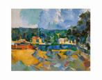 Kunstdruk Paul Cézanne - Uferlandschaft 71x56cm, Verzenden, Nieuw