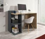 Bureau Pierre | Buro | 120x52x88 cm | Eiken - Wit of Grijs, Verzenden, Nieuw, Bureau