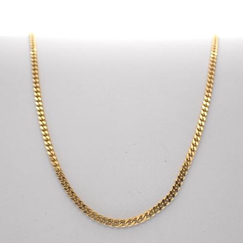 8 Krt. Gourmetschakel ketting | 50 cm (gouden ketting), Sieraden, Tassen en Uiterlijk, Antieke sieraden, Goud, Ophalen of Verzenden