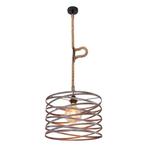 Hanglamp MARCO 40.0 cm 1-lichts Zwart, Roest, Huis en Inrichting, Lampen | Hanglampen, Nieuw, Ophalen of Verzenden, Metaal