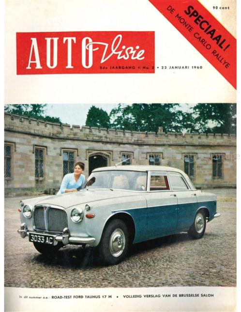 1960 AUTOVISIE MAGAZINE 02 NEDERLANDS, Boeken, Auto's | Folders en Tijdschriften