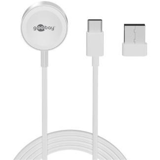 Apple Watch lader | Goobay (Draagbaar, Magnetisch, Wit), Telecommunicatie, Mobiele telefoons | Toebehoren en Onderdelen, Nieuw