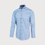 -40% Blue Industry  Blue Industry Blauw bollenprint overhemd, Kleding | Heren, Overhemden, Verzenden, Nieuw, Blauw