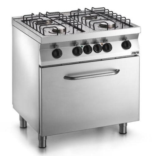 Gasfornuis 6 pits met elektrische oven - F7/KUG6LE, Zakelijke goederen, Horeca | Keukenapparatuur, Nieuw in verpakking, Verzenden