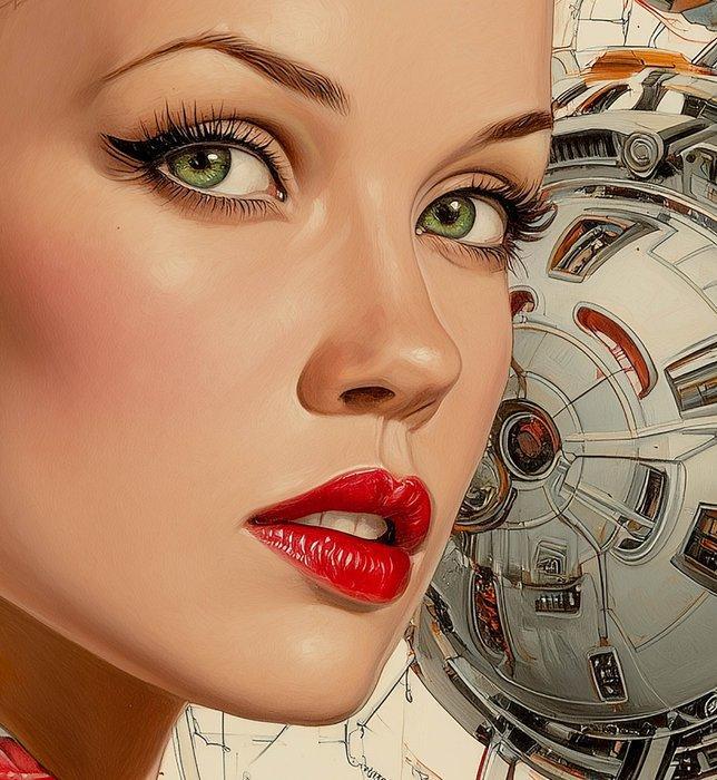 Ginger Red (1965) - Nilya, Antiek en Kunst, Kunst | Designobjecten