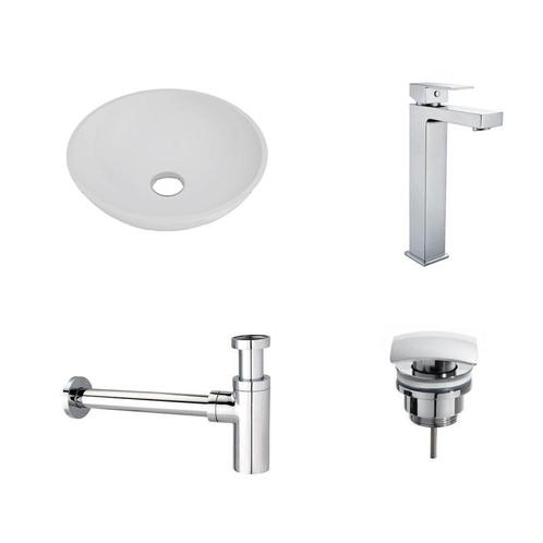Sani Royal Solid Surface Waskomset Aquino rond, Doe-het-zelf en Verbouw, Sanitair