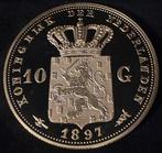 Nederland. Medal Gouden tientje 1897 Wilhelmina Crown Size, Postzegels en Munten, Munten | Nederland