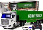 RC bestuurbare vrachtwagen met trailer - 35x6x8 cm, Ophalen of Verzenden, Nieuw