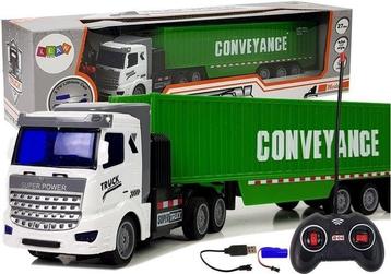 RC bestuurbare vrachtwagen met trailer - 35x6x8 cm beschikbaar voor biedingen