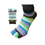 TOETOE Yoga & Pilates Grip Enkel teensokken  Blauw/Groen - 4, Verzenden, Nieuw, Kleding