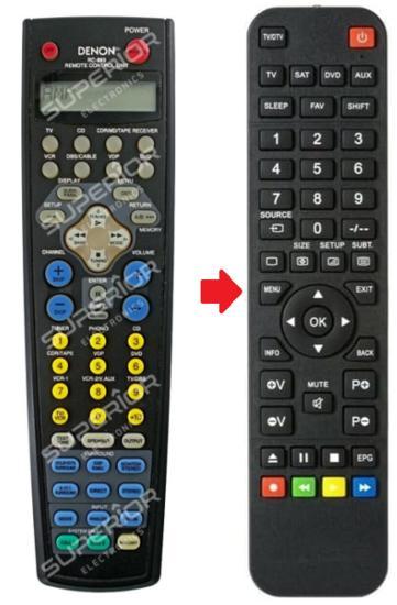 Denon RC-883 / RC-884 afstandsbediening, Audio, Tv en Foto, Afstandsbedieningen, Verzenden