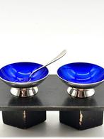 No reserve-Stel 1e gehalte zilveren Peper en zout vaatjes, Antiek en Kunst