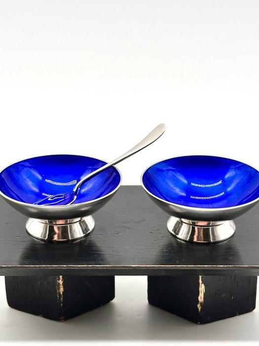 No reserve-Stel 1e gehalte zilveren Peper en zout vaatjes, Antiek en Kunst, Antiek | Goud en Zilver