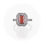 Ring - 14 karaat Witgoud - 2.88ct. tw. Roze Diamant (Fancy, Nieuw