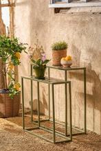 2dekans | Mica Decorations Bologna Bijzettafel Buiten - Set, Tuin en Terras, Tuinsets en Loungesets, Ophalen of Verzenden, Gebruikt