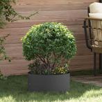 vidaXL Tuin Bloempot Zwart 40 x 40 x 20 cm Staal, Tuin en Terras, Minder dan 30 cm, Verzenden, Minder dan 60 cm, Nieuw