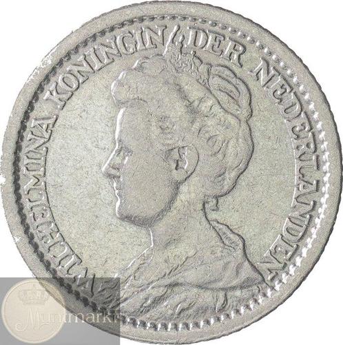 Nederland. Wilhelmina. 25 Cent 1916 (Zonder Minimumprijs), Postzegels en Munten, Munten | Nederland
