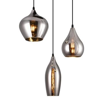 HeyHeaven® Smoke Glas Hanglamp 3 Lichts - Druppel vorm beschikbaar voor biedingen