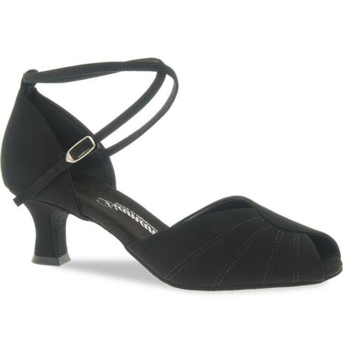 Diamant Zwarte Dansschoen met Peeptoe 027-064-040, Sport en Fitness, Ballet, Verzenden