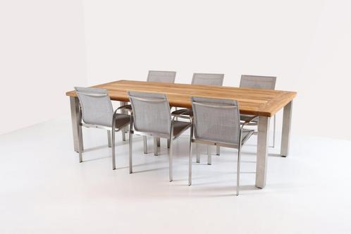 4 Seasons Outdoor Summit eetset ash grey met Casa tafel 240, Tuin en Terras, Tuinsets en Loungesets, Ophalen of Verzenden