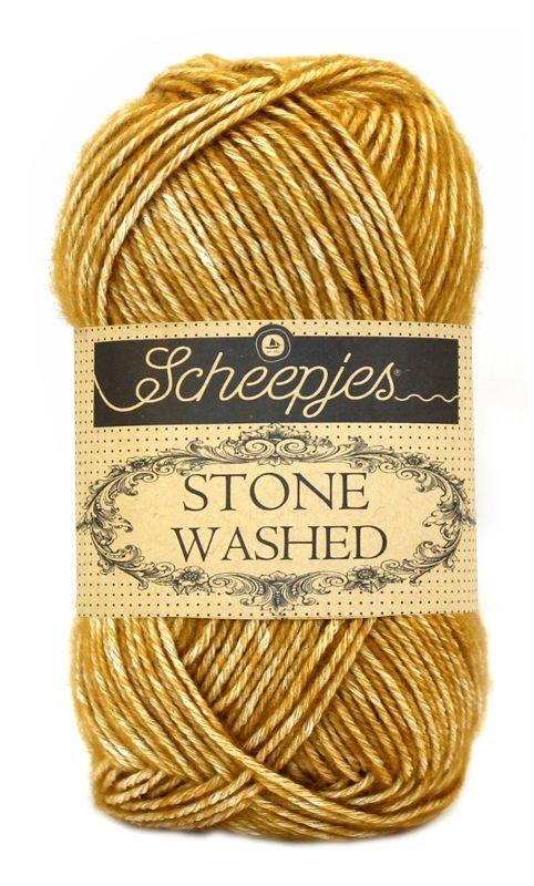 Scheepjes Stone Washed - 809 yellow jasper - Katoen Garen, Hobby en Vrije tijd, Breien en Haken, Ophalen of Verzenden