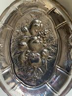 Dienblad - .800 zilver - Met de hand vervaardigd dienblad, Antiek en Kunst, Antiek | Goud en Zilver