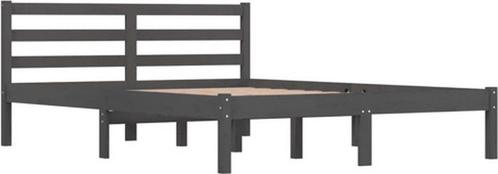 Bedframe Grijs 135x190 - Retourdeal - 55% Korting!, Huis en Inrichting, Slaapkamer | Bedden, 140 cm, 190 cm of minder, Grijs, Nieuw