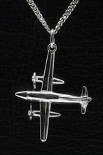 Zilveren Propeller vliegtuig ketting hanger, Verzenden, Nieuw