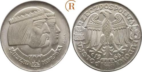100 Zlotych Probe 1966 Polen:, Postzegels en Munten, Munten | Europa | Niet-Euromunten, Verzenden