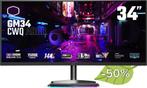 Gaming Monitor Refurbished 34 Inch Ultra Wide 1 Jaar Garanti, Computers en Software, Monitoren, Gaming, Cooler Master, VA, Refurbished