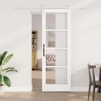 vidaXL Schuifdeur Wit 73.5 x 211 cm Hout en metaal, Verzenden, Nieuw
