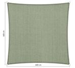 Schaduwdoek vierkant 6x6 Moonstone green, Tuin en Terras, Ophalen of Verzenden, Nieuw