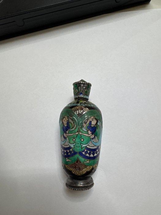 Zilveren tabakspijp houder - Zilver - India - Art Deco, Antiek en Kunst, Kunst | Niet-Westerse kunst