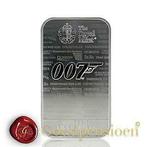 James Bond 007 Zilverbaar 1 Oz The Royal Mint .9999 Kopen?, Postzegels en Munten, Ophalen of Verzenden, Zilver