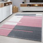 Modern Vloerkleed | Hawaii | Gestreept | Roze | 140x200 cm, Huis en Inrichting, Stoffering | Tapijten en Kleden, Verzenden, Nieuw