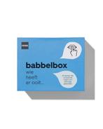 HEMA Babbelbox Wie heeft ooit, Kinderen en Baby's, Verzenden, Nieuw