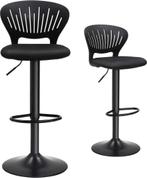 2x Barkruk - 360° draaibaar - hoogte verstelbaar - zwart -, Huis en Inrichting, Stoelen, Verzenden, Nieuw