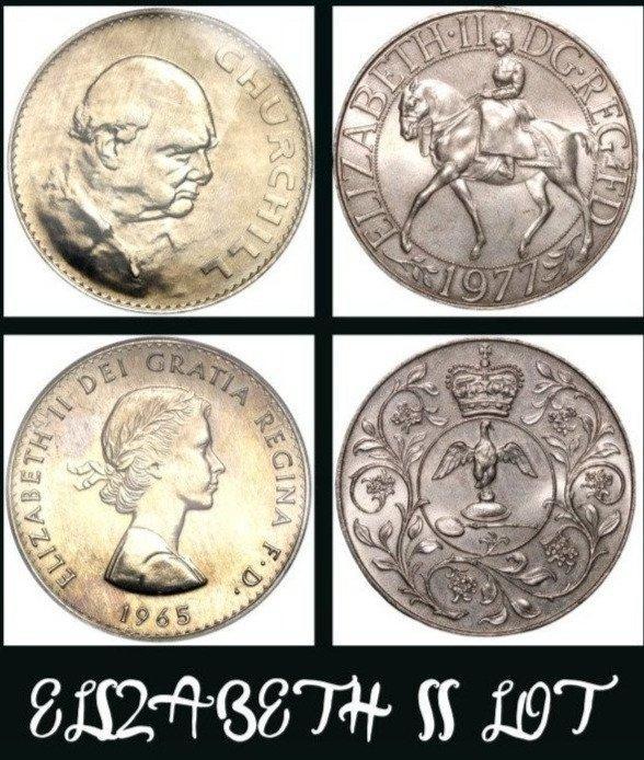 Verenigd Koninkrijk. Crown 1965 Churchill and 25 New Pence, Postzegels en Munten, Munten | Europa | Niet-Euromunten