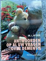 Antwoorden op al uw vragen over dementie Dr. Lucien de Cock, Boeken, Gelezen, Verzenden, Persoonlijkheidsleer, Dr. Lucien de Cock