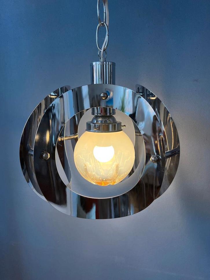 Vintage Mazzega Murano Glass Pendant Lamp, Huis en Inrichting, Lampen | Hanglampen, Ophalen of Verzenden
