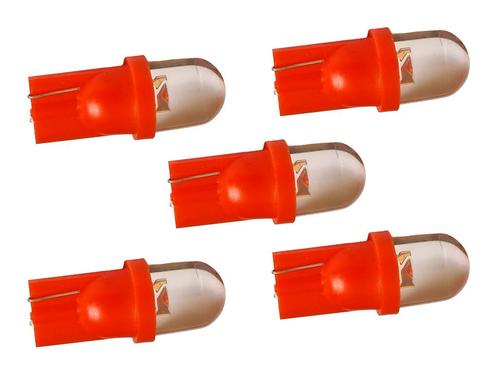 T10 autolamp 5 stuks | dashbordverlichting | rood | LED 12V, Huis en Inrichting, Lampen | Overige, Nieuw, Verzenden