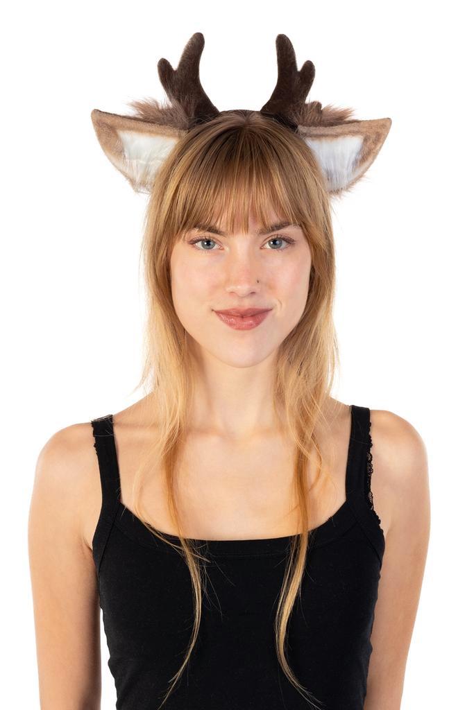 Haarband Luxe Hert Gewei Oortjes Grijs Wit Rendier Diadeem E, Kleding | Dames, Carnavalskleding en Feestkleding, Accessoires, Nieuw