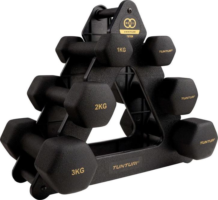 Tunturi Gewichten Centuri - Halterset - Dumbbell Set -, Sport en Fitness, Fitnessmaterialen, Zo goed als nieuw, Ophalen of Verzenden