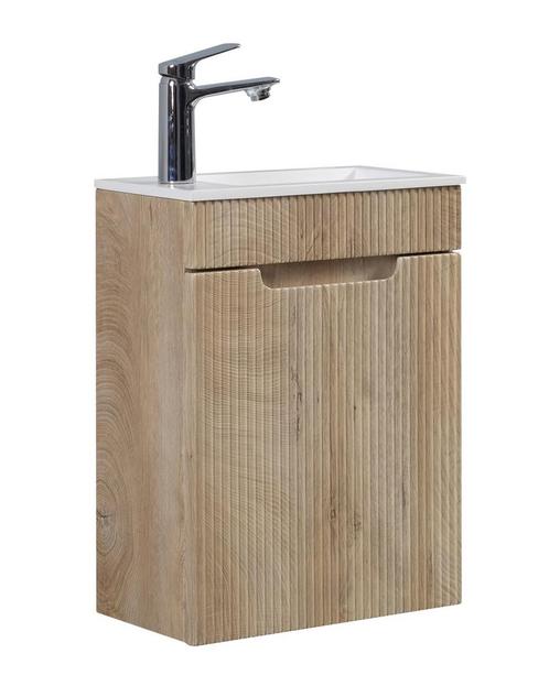 Toiletmeubel Thermis 40 x 22 cm Licht Eiken Fonteinmeubel, Doe-het-zelf en Verbouw, Sanitair, Nieuw, Verzenden