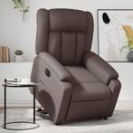 vidaXL Sta-op-stoel elektrisch kunstleer bruin, Huis en Inrichting, Fauteuils, Verzenden, Nieuw