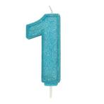 Culpitt Cijferkaars #1 Blauw met Glitter, Hobby en Vrije tijd, Taarten en Cupcakes maken, Nieuw, Verzenden