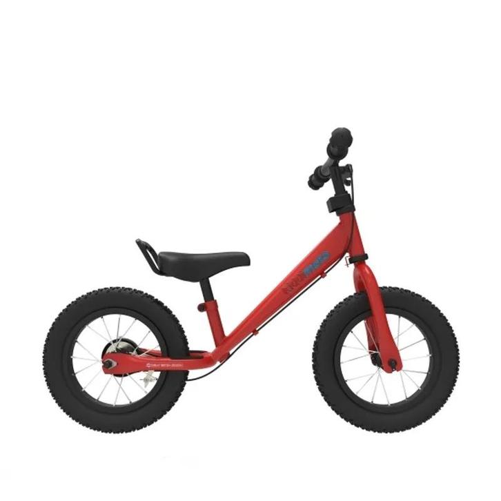 12 Loopfiets KiddiMoto Super Junior Max Rood (Loopfietsen), Kinderen en Baby's, Speelgoed | Buiten | Voertuigen en Loopfietsen